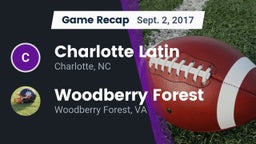 Recap: Charlotte Latin  vs. Woodberry Forest 2017