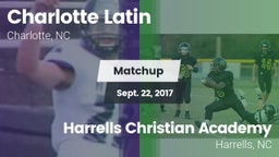 Matchup: Charlotte Latin vs. Harrells Christian Academy  2017