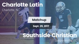 Matchup: Charlotte Latin vs. Southside Christian  2017