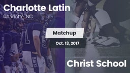 Matchup: Charlotte Latin vs. Christ School 2017