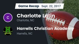 Recap: Charlotte Latin  vs. Harrells Christian Academy  2017