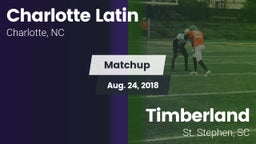 Matchup: Charlotte Latin vs. Timberland  2018