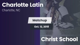 Matchup: Charlotte Latin vs. Christ School 2018