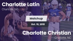 Matchup: Charlotte Latin vs. Charlotte Christian  2018