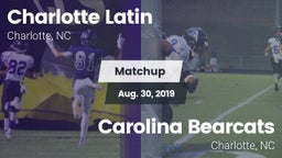 Matchup: Charlotte Latin vs. Carolina Bearcats  2019