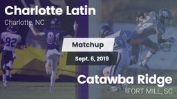 Matchup: Charlotte Latin vs. Catawba Ridge  2019