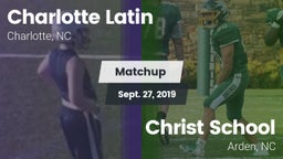 Matchup: Charlotte Latin vs. Christ School 2019