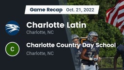 Recap: Charlotte Latin  vs. Charlotte Country Day School 2022