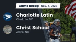 Recap: Charlotte Latin  vs. Christ School 2022