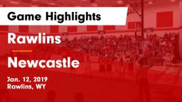 Rawlins  vs Newcastle  Game Highlights - Jan. 12, 2019