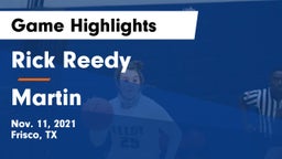 Rick Reedy  vs Martin  Game Highlights - Nov. 11, 2021
