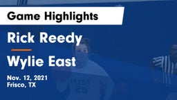 Rick Reedy  vs Wylie East  Game Highlights - Nov. 12, 2021