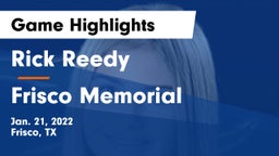 Rick Reedy  vs Frisco Memorial  Game Highlights - Jan. 21, 2022