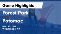 Forest Park  vs Potomac Game Highlights - Dec. 20, 2019