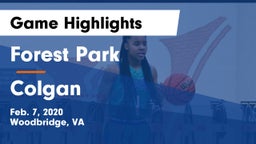 Forest Park  vs Colgan  Game Highlights - Feb. 7, 2020