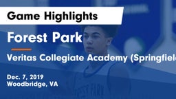 Forest Park  vs Veritas Collegiate Academy (Springfield, VA) Game Highlights - Dec. 7, 2019