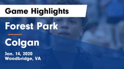 Forest Park  vs Colgan  Game Highlights - Jan. 14, 2020