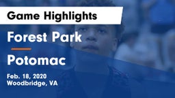 Forest Park  vs Potomac  Game Highlights - Feb. 18, 2020
