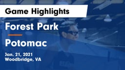 Forest Park  vs Potomac  Game Highlights - Jan. 21, 2021