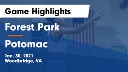 Forest Park  vs Potomac  Game Highlights - Jan. 30, 2021
