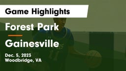 Forest Park  vs Gainesville  Game Highlights - Dec. 5, 2023