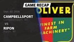Recap: Campbellsport  vs. Ripon  2016