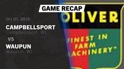 Recap: Campbellsport  vs. Waupun  2016