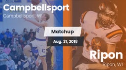 Matchup: Campbellsport High vs. Ripon  2018