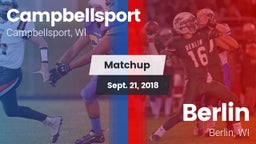 Matchup: Campbellsport High vs. Berlin  2018