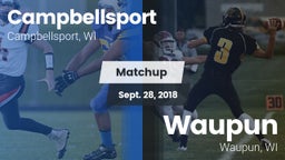 Matchup: Campbellsport High vs. Waupun  2018
