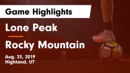 Lone Peak  vs Rocky Mountain  Game Highlights - Aug. 23, 2019