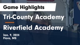 Tri-County Academy  vs Riverfield Academy  Game Highlights - Jan. 9, 2024