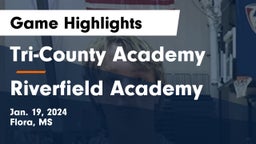 Tri-County Academy  vs Riverfield Academy  Game Highlights - Jan. 19, 2024