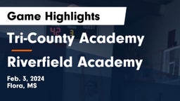 Tri-County Academy  vs Riverfield Academy  Game Highlights - Feb. 3, 2024
