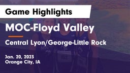 MOC-Floyd Valley  vs Central Lyon/George-Little Rock  Game Highlights - Jan. 20, 2023
