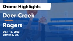Deer Creek  vs Rogers  Game Highlights - Dec. 16, 2022