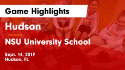 Hudson  vs NSU University School Game Highlights - Sept. 14, 2019