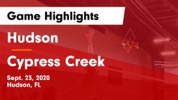 Hudson  vs Cypress Creek  Game Highlights - Sept. 23, 2020