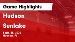 Hudson  vs Sunlake  Game Highlights - Sept. 25, 2020