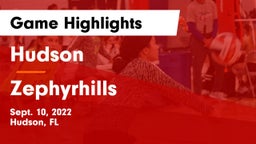 Hudson  vs Zephyrhills  Game Highlights - Sept. 10, 2022