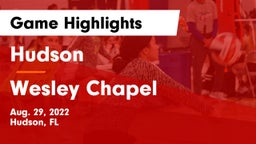 Hudson  vs Wesley Chapel  Game Highlights - Aug. 29, 2022