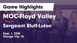 MOC-Floyd Valley  vs Sergeant Bluff-Luton  Game Highlights - Sept. 1, 2020