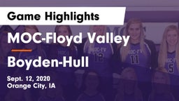 MOC-Floyd Valley  vs Boyden-Hull  Game Highlights - Sept. 12, 2020