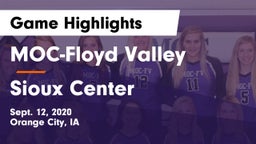 MOC-Floyd Valley  vs Sioux Center  Game Highlights - Sept. 12, 2020