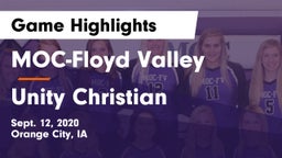 MOC-Floyd Valley  vs Unity Christian  Game Highlights - Sept. 12, 2020