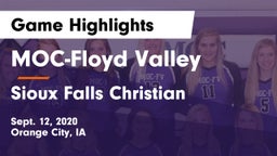 MOC-Floyd Valley  vs Sioux Falls Christian  Game Highlights - Sept. 12, 2020