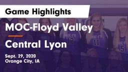 MOC-Floyd Valley  vs Central Lyon Game Highlights - Sept. 29, 2020