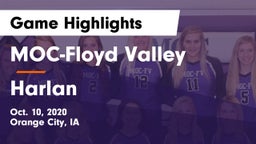 MOC-Floyd Valley  vs Harlan  Game Highlights - Oct. 10, 2020