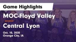 MOC-Floyd Valley  vs Central Lyon Game Highlights - Oct. 10, 2020