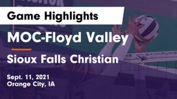 MOC-Floyd Valley  vs Sioux Falls Christian  Game Highlights - Sept. 11, 2021